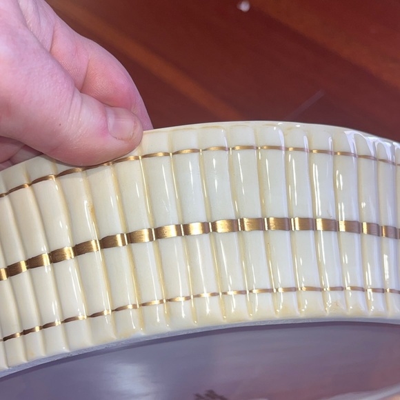 Fitz & Floyd VTG Nutcracker Sweets Pie Plate Carrier w/Lid Christmas Candy - Picture 10 of 11